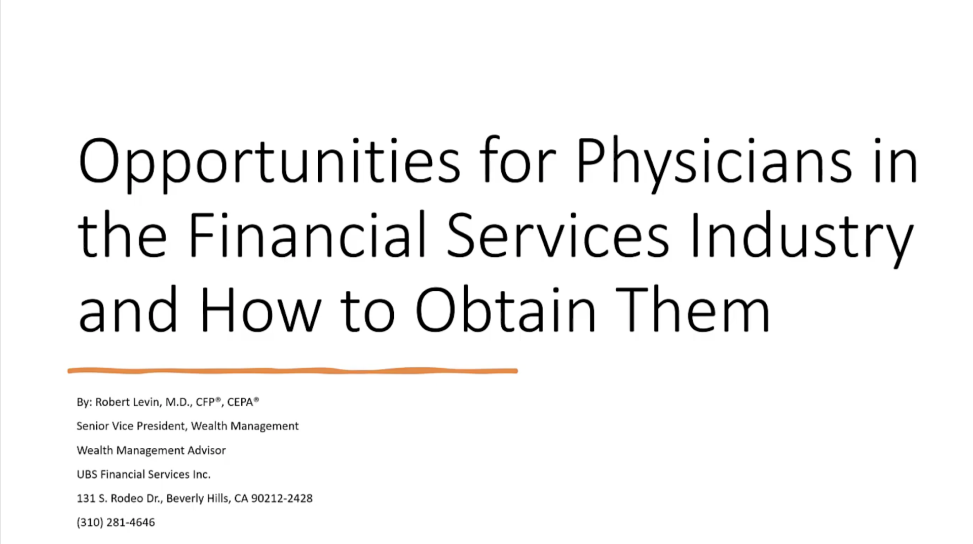 Featured image for “Financial Services Industry Careers for Physicians”